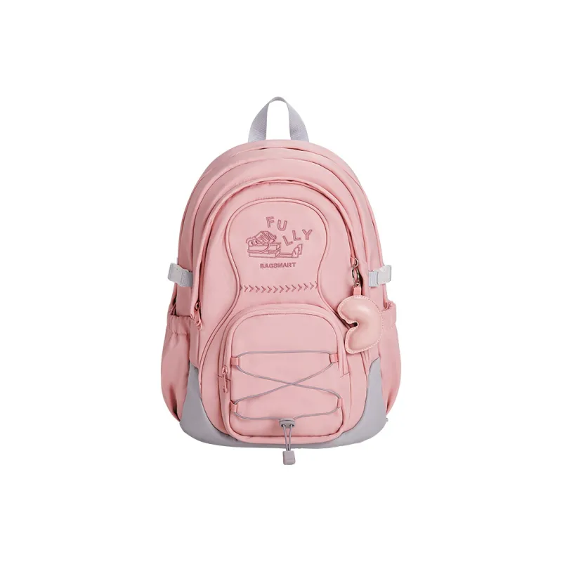 BAGSMART Polyester Laptop Backpack Regular Unisex Ecru-3
