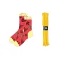 1 Pack of Socks and 1 Pair of Yellow Shoelaces