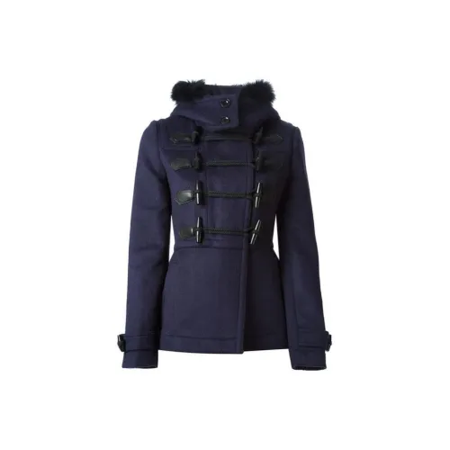 Burberry Puffer Jackets Women's Navy Blue