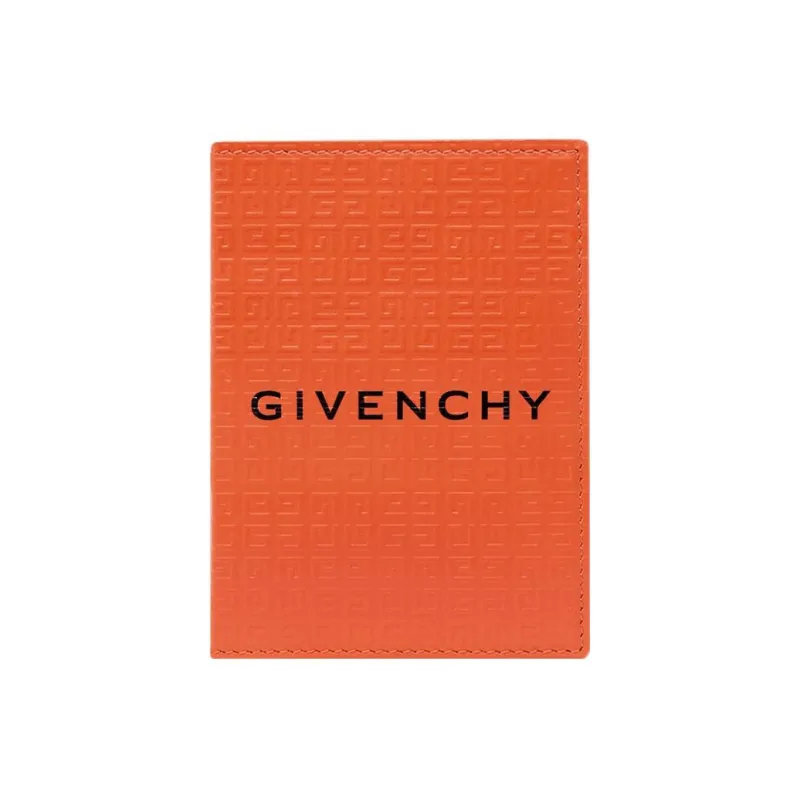Givenchy 4G Calfskin Card Holder Regular Men's Bright Orange-0