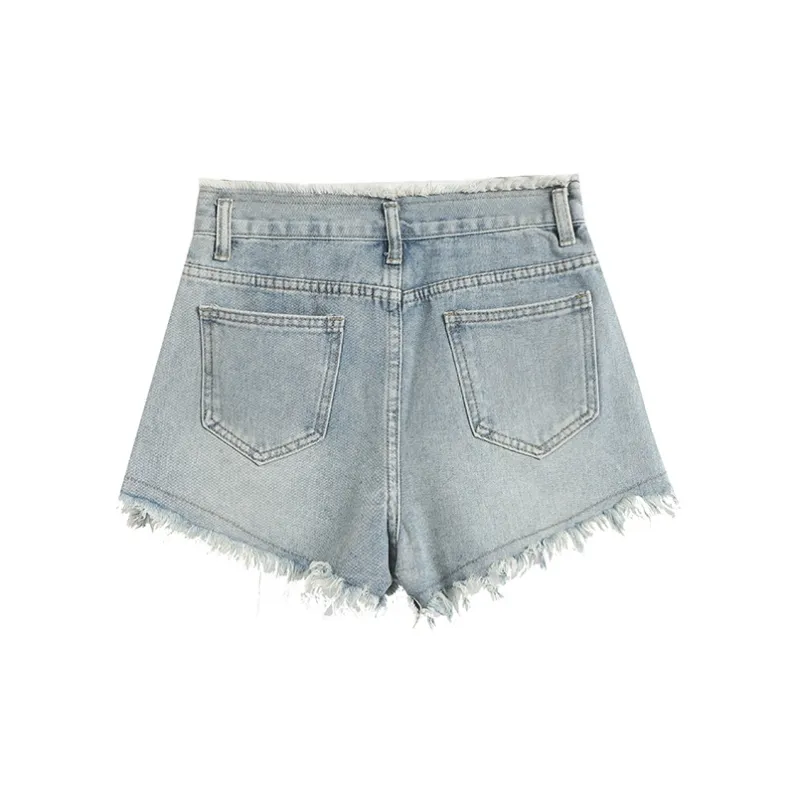 WOWI Denim Shorts Women's Vintage Blue-1