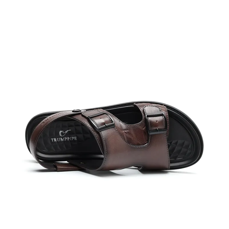 TRUMPPIPE Stylish Sandals Men's Brown-2