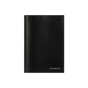 GIVENCHY Cow Leather Passport Holder Men's Black