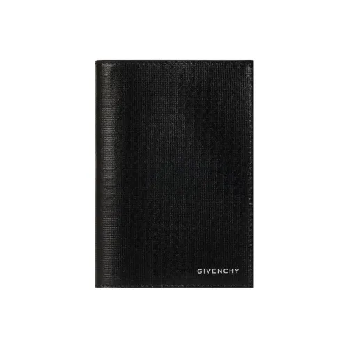 GIVENCHY Cow Leather Passport Holder Men's Black