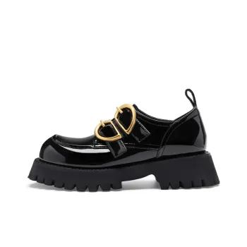 MIO Loafers Women's Low Top Black/Black, White, Blue