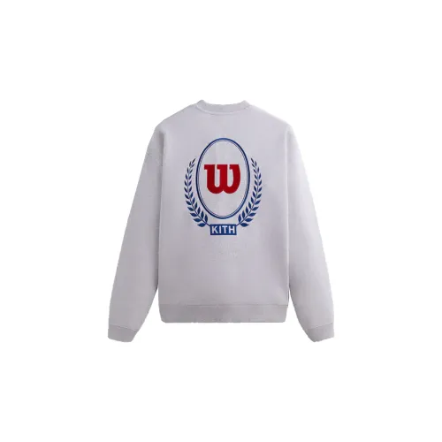 Wilson KITH X Wilson Co-branded Series Sweatshirts Men Light Heather Gray