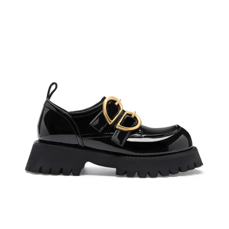 MIO Loafers Women's Low Top Black/Black, White, Blue-2