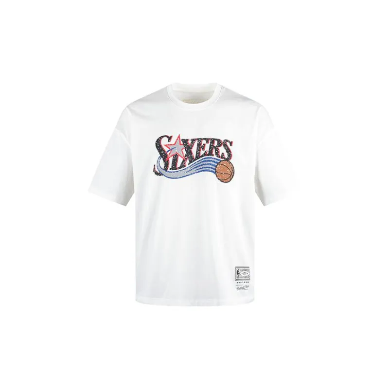 Mitchell & Ness T Shirt Unisex White-1