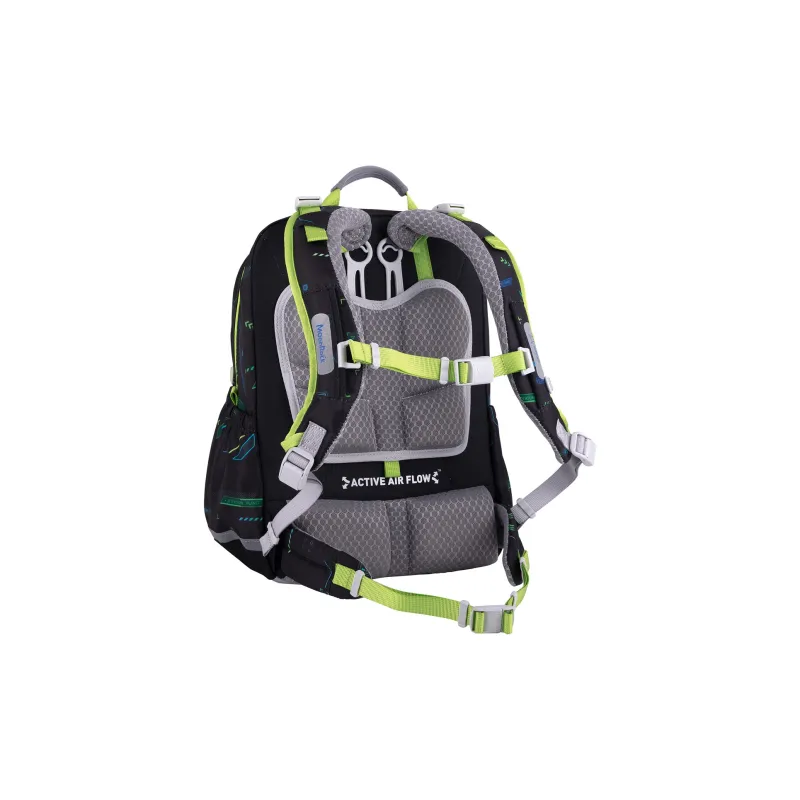 MOONROCK Polyester Backpack Medium Size Unisex Blue/Purple/Red-33
