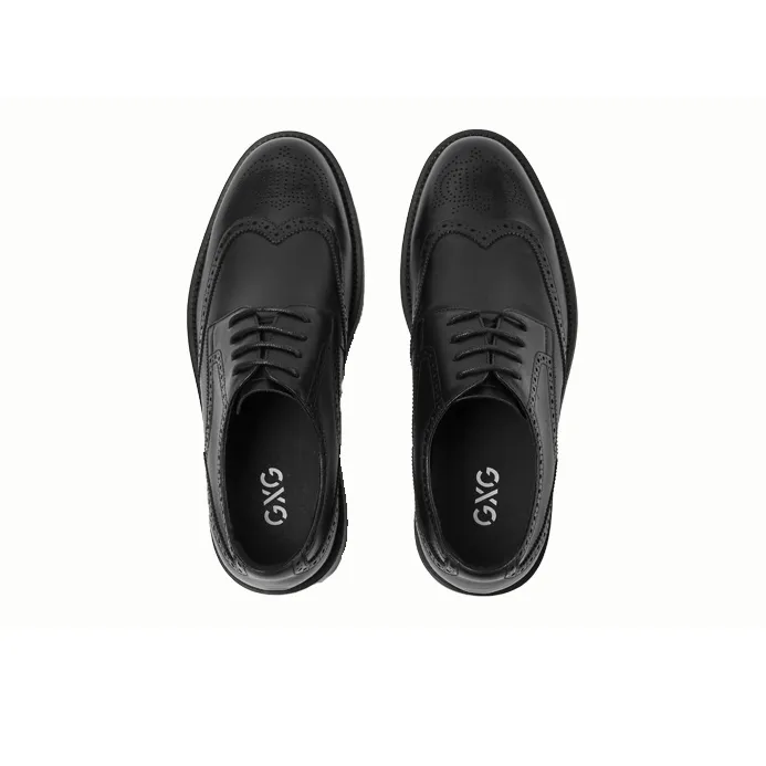 GXG Dress Shoes Men Low Top Black/Dark Brown-3