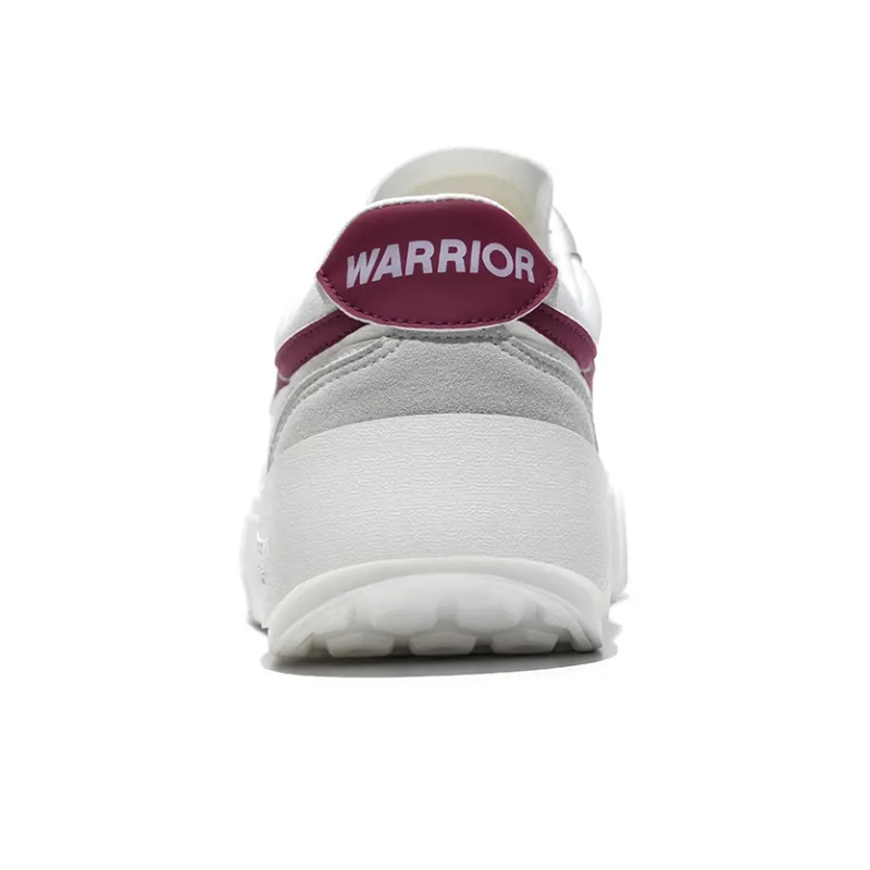 Warrior Fighting Dream Series Skateboard Shoes Unisex White Gray Wine Red-3