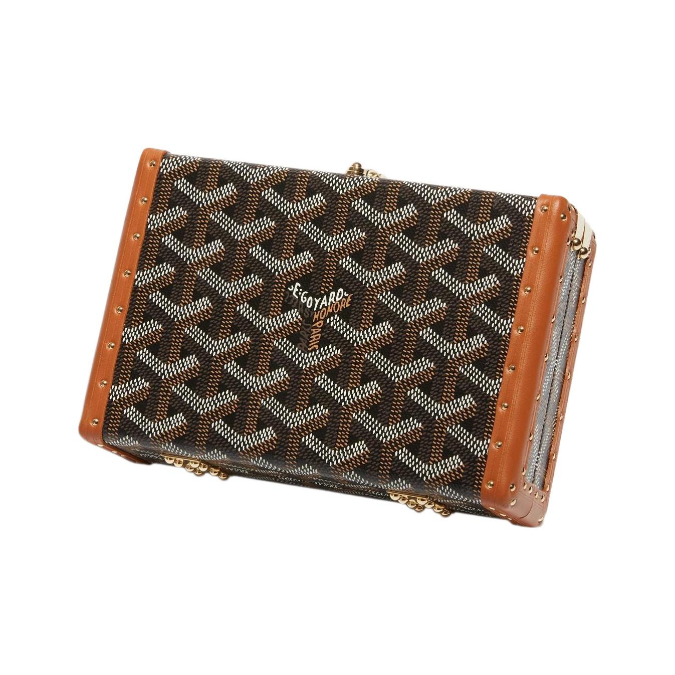 GOYARD Canvas With Leather Clutches Crossbody Bags Regular