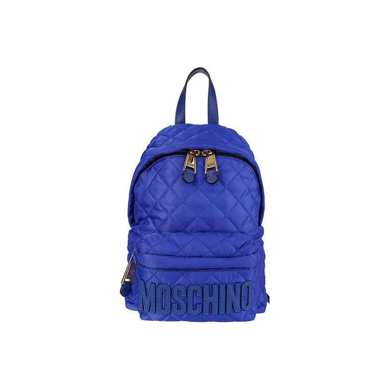 MOSCHINO Polyamide Backpack Regular Unisex Blue-0