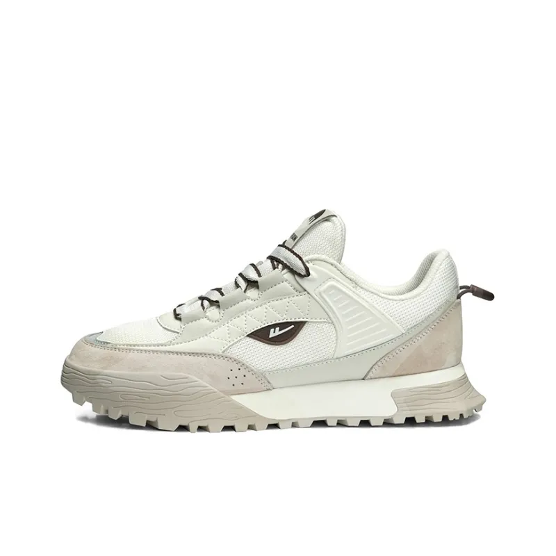 Warrior Anti Slip Wear Resistant Low Top Sports Casual Shoes Unisex Beige Brown-0