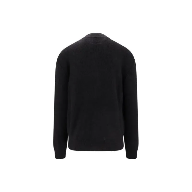 MM6 Maison Margiela Distressed Zipped Knitted Cardigan-1