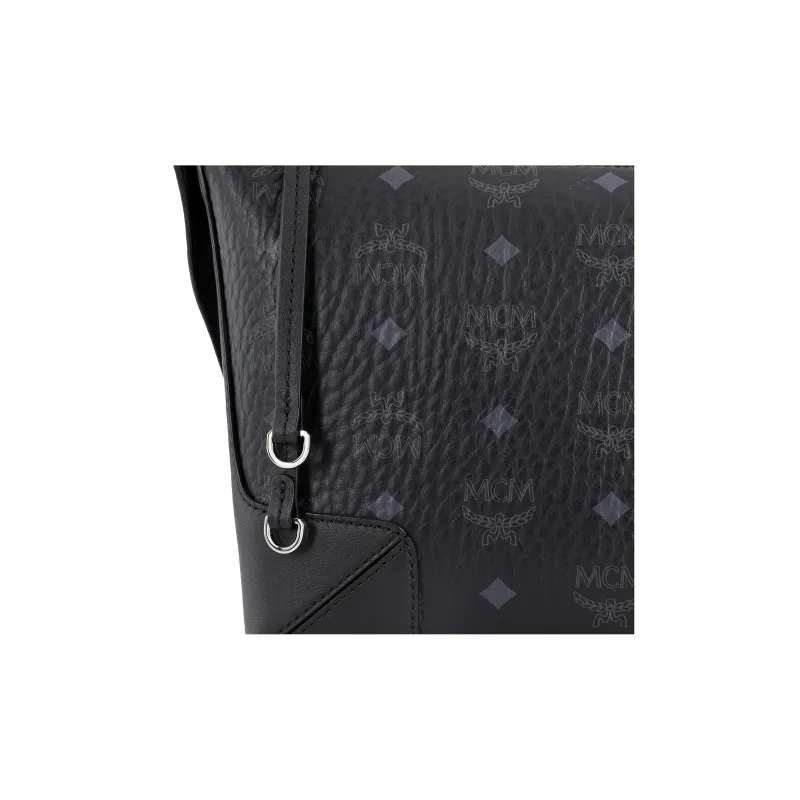 MCM Klara Visetos Coated Canvas Handbag, Shoulder Bag, Crossbody Bag Trumpets Women's Black-4