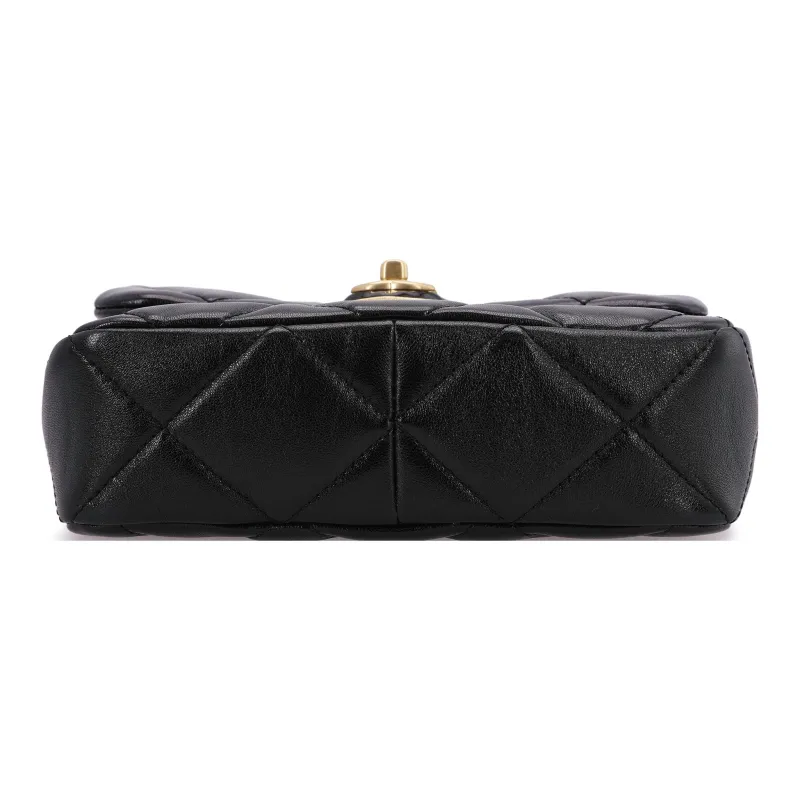 CHANEL Lambskin Shoulder Bag, Crossbody Bag Mini Women's Black-3