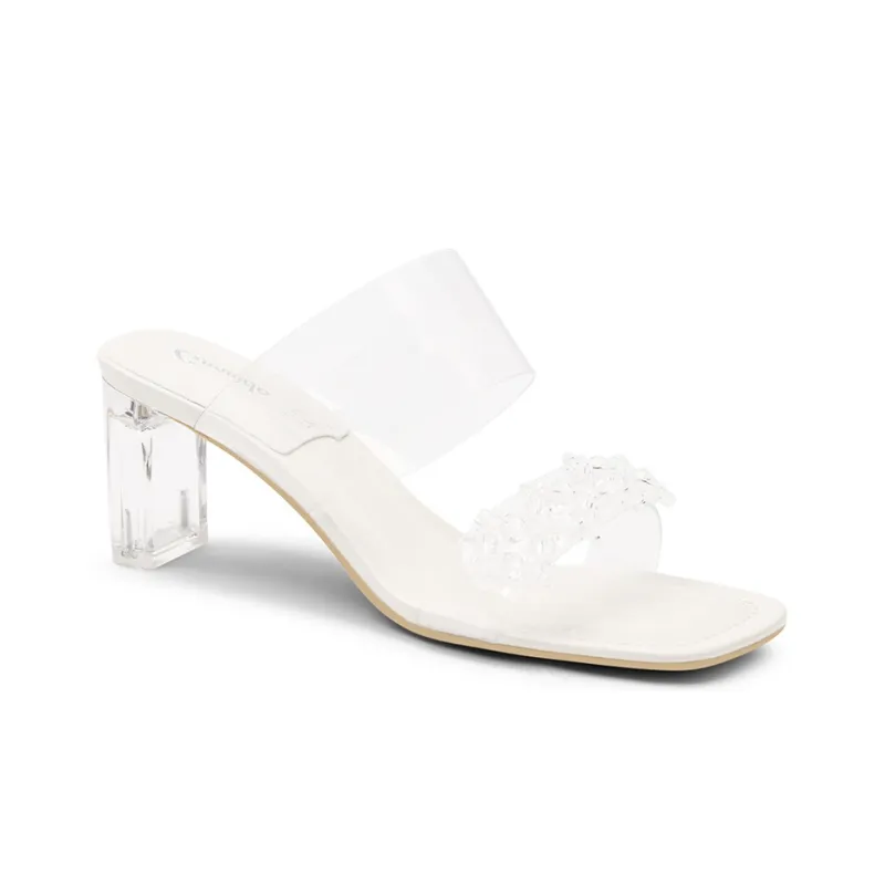 CAMEIDO Antibacterial Quick Dry Slide Slippers Women's White-3