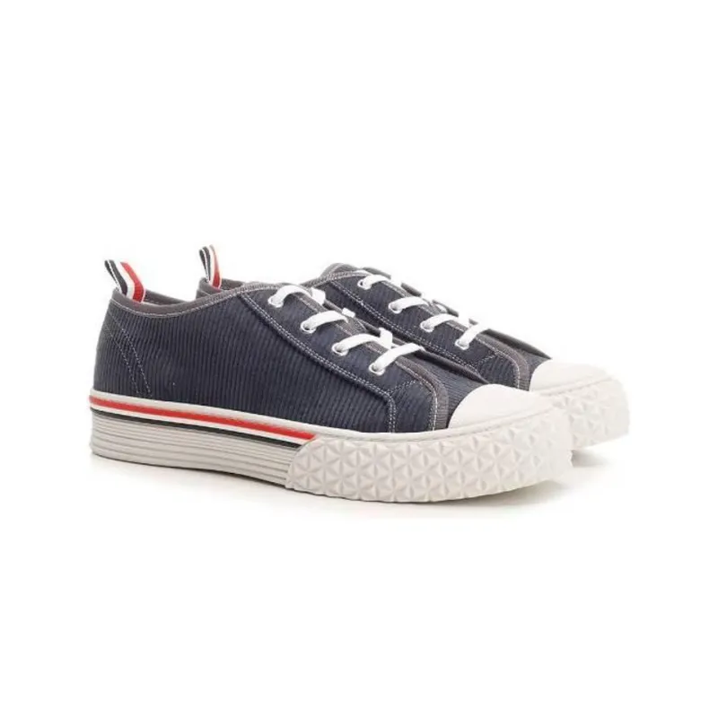 THOM BROWNE Round Toe Lace Up Sneakers-2