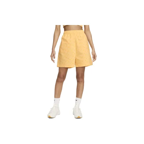 Nike Sports Shorts Women's Yellow Jade