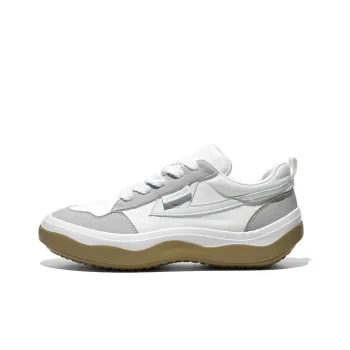 Warrior Ride The Wind And Waves Series Canvas Shoes Unisex White Gray