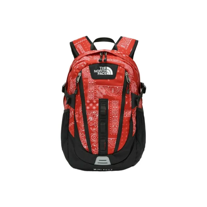 THE NORTH FACE Recycled Polyester Backpack Mini Unisex Red-0