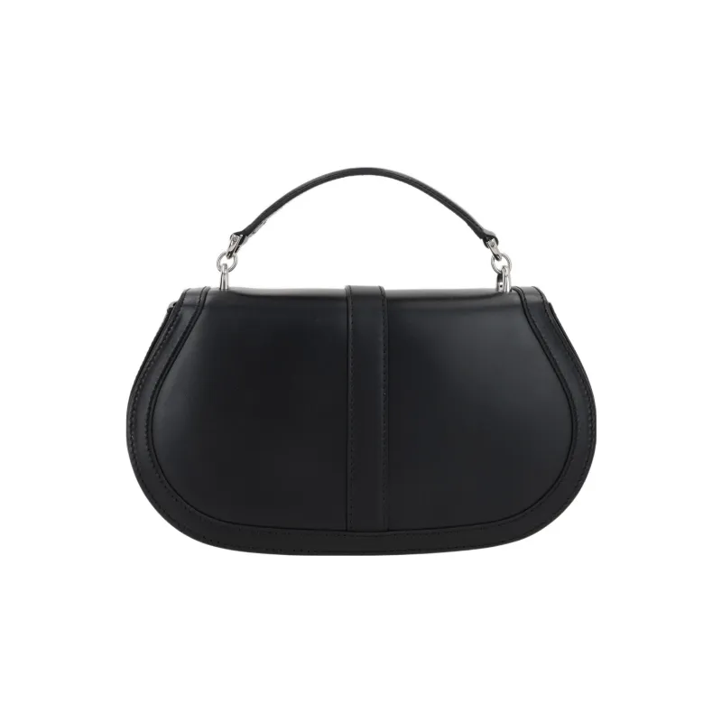 VERSACE Cow Leather Portable Crossbody Bag Shoulder Bag Women's Black-2