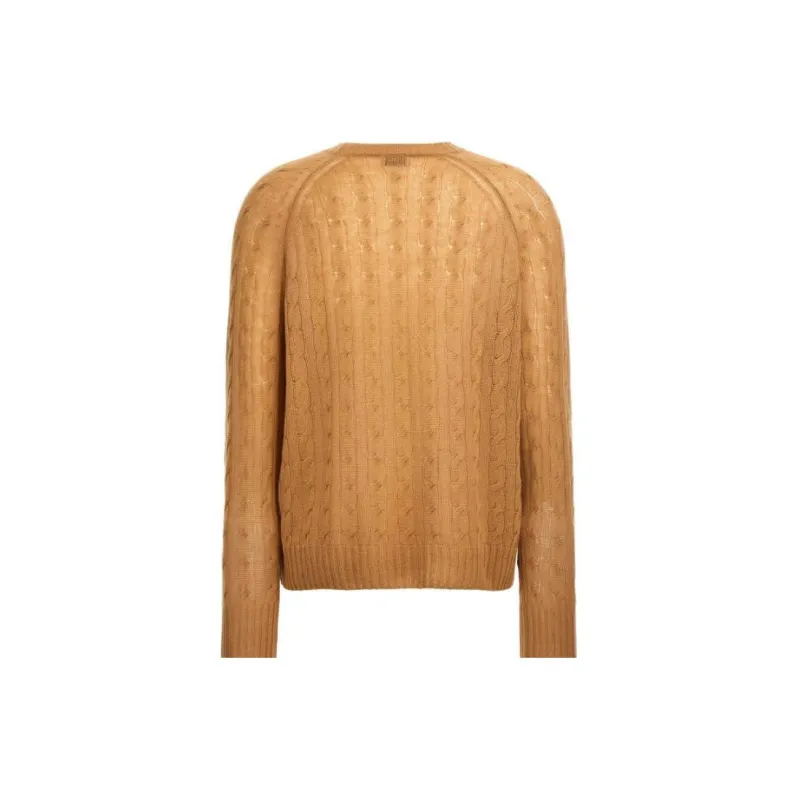 ETRO Logo embroidered Cable knit Jumper-1