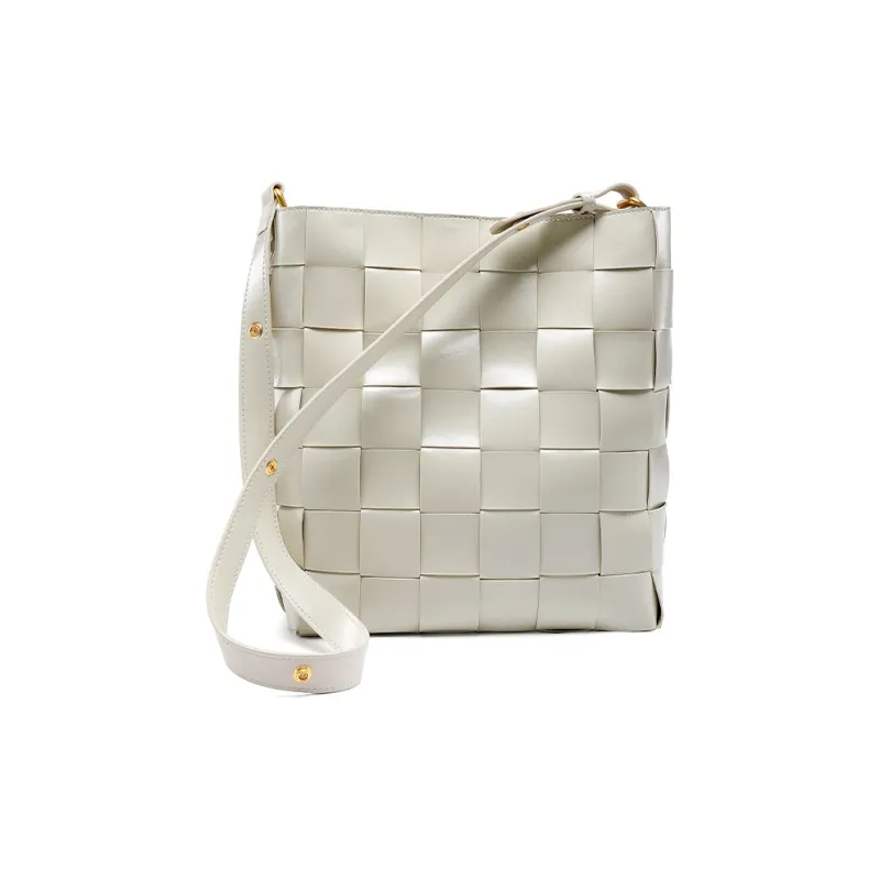 ST&SAT Cow Leather Shoulder Bag Regular Women's Ecru-4