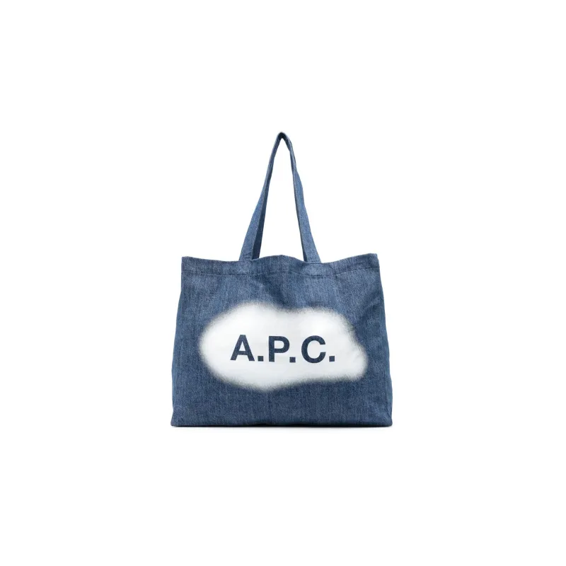 A.P.C Logo Printed Large Tote Bag-0