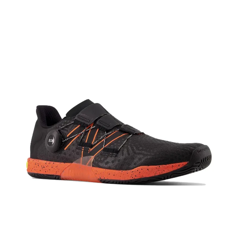 New Balance Minimus TR TR BOA Cushioning Low-Top Training Shoes Men's Black Orange-2