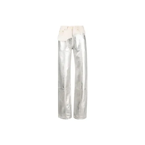 Jacquemus Jeans Women's Silver