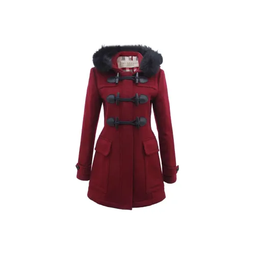 Burberry Coats Women's Red