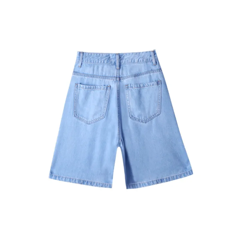HIPPIEMISS Denim Shorts Women's Light Blue-1