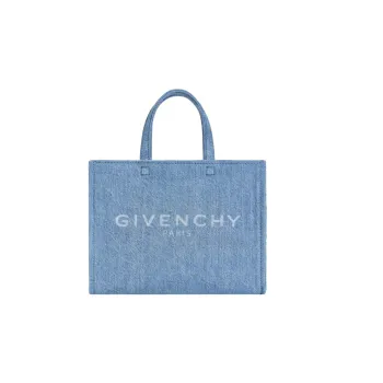 GIVENCHY G-Tote Denim Tote Bag Shopping Bag Handbag Small Size Women's Medium Blue