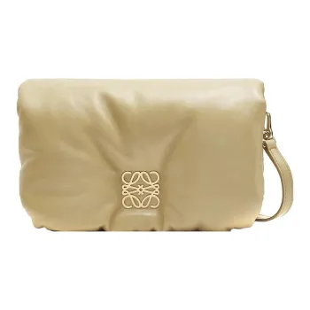 LOEWE Goya Bright Nappa Sheepskin Shoulder Bag, Crossbody Bag Women's Clay Green