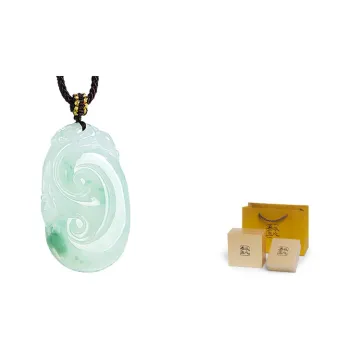 With the heart of the jade Jadeite Necklaces Unisex