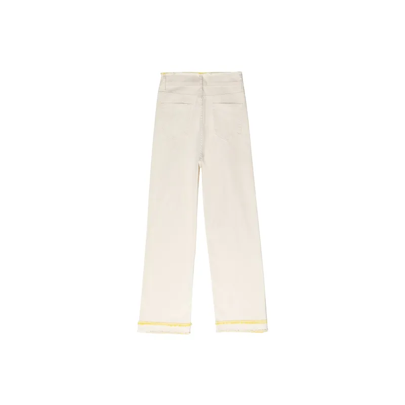 EOFO Jeans Women's Ivory-1
