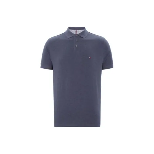 Tommy Hilfiger Polo Shirts Men Blue Gray