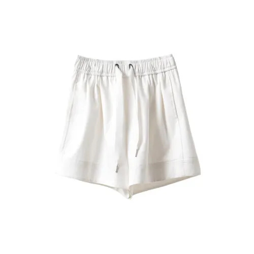 YUMOMO STAR Casual Shorts Women's White