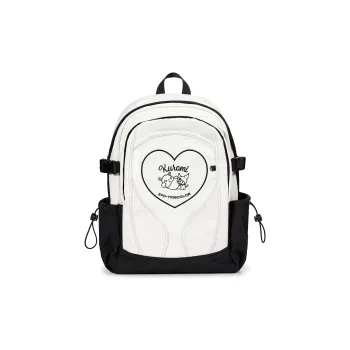 Zgo Sanrio IP Collaboration Kulomi Polyester Backpack Tubas Unisex White