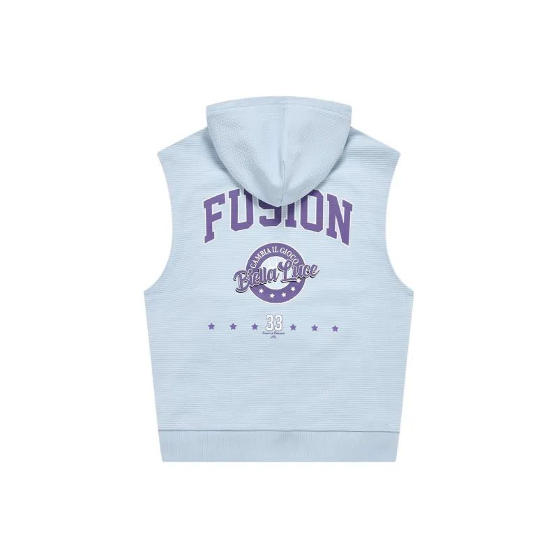 FILA FUSION BASEBALL Series Vest Women's Light White Blue-1