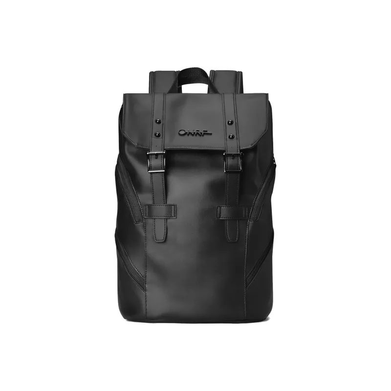 ONRF Polyester Laptop Backpack Large Size Unisex Cool Black-1