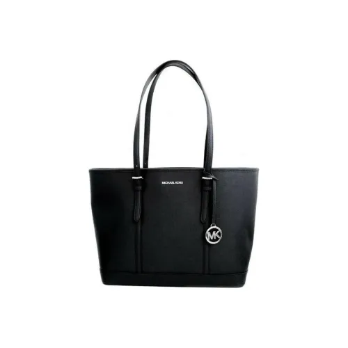 MICHAEL KORS Leather Tote Bag, Shopping Bag, Handbag, Shoulder Bag Women's Black
