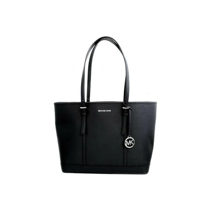 MICHAEL KORS Leather Tote Bag, Shopping Bag, Handbag, Shoulder Bag Women's Black-0