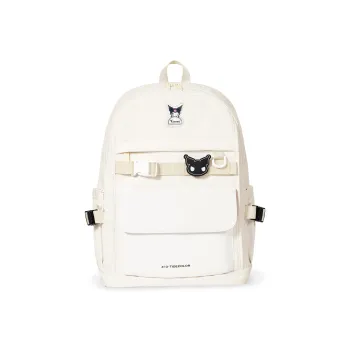 Zgo Sanrio, Collaboration IP Edition Nylon Fabric Backpack Large Size Women's White