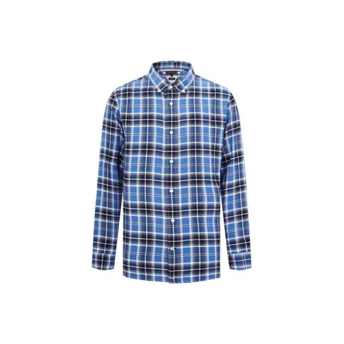 Tommy Hilfiger Shirts Men Blue Plaid