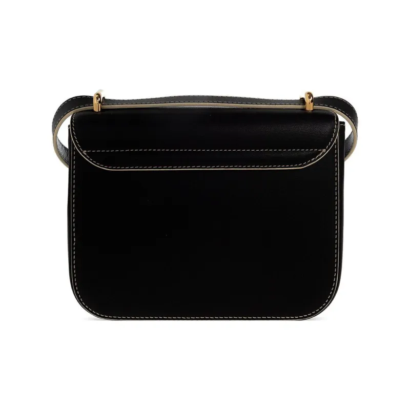 Vivienne Westwood Linda Calfskin Crossbody Bag, Shoulder Bag Women's Black Gold-2