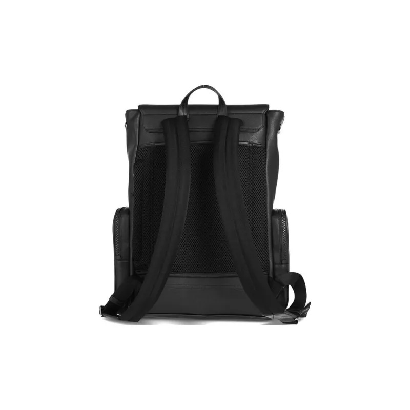 BALLY Recycled Nylon Backpack Large Size Men's Black-4