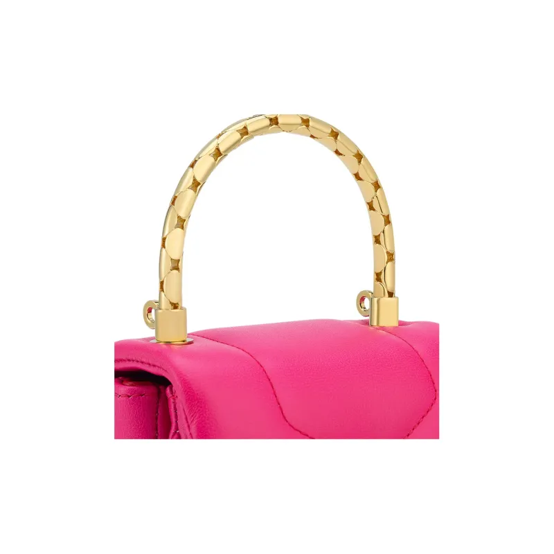 BVLGARI Serpenti Reverse Calfskin Shoulder Bag Crossbody Bag Handbag Mini Women's Pink-5